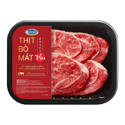 Vai bò thái lát BBQ Chuck Slice BBQ Vinabeef Plus (1 Khay)