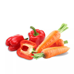 Combo Ớt chuông đỏ Vietgap 200g & Cà rốt Vietgap 300g
