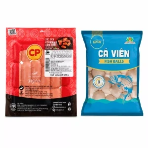 Combo cá viên và xúc xích