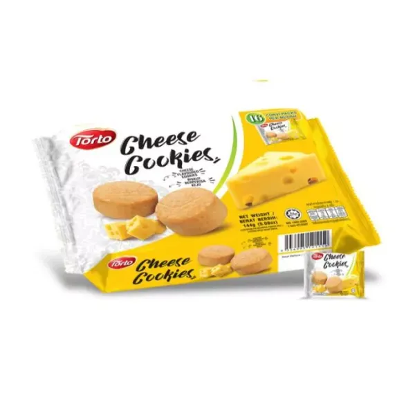 Bánh quy vị phô mai Torto gói 144g
