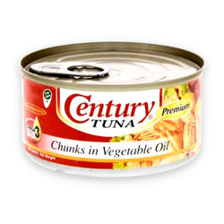 Cá ngừ biển khúc ngâm dầu Century hộp 184g (1 Hộp)