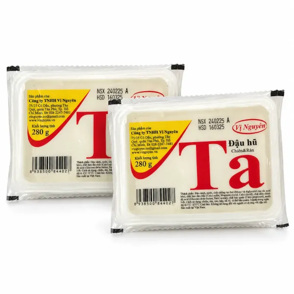 Combo 2 hộp đậu hũ ta Vị Nguyên hộp 280g - Chuỗi siêu thị thực phẩm tươi ngon, chất lượng Kingfoodmart