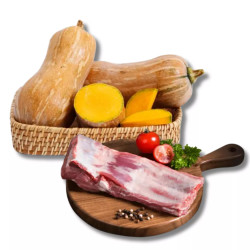 Combo Sườn Heo 400g & Bí đỏ 900g