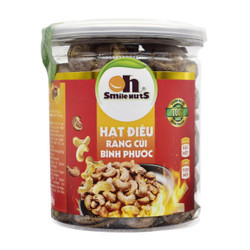 Hạt điều rang củi bình phước Oh Smile Nuts hộp 250g (1 Hộp)
