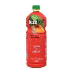 Trà đào hạt chia Fuze Tea chai 1L (1 Chai)