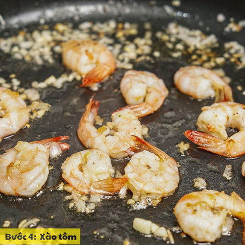 xào tôm