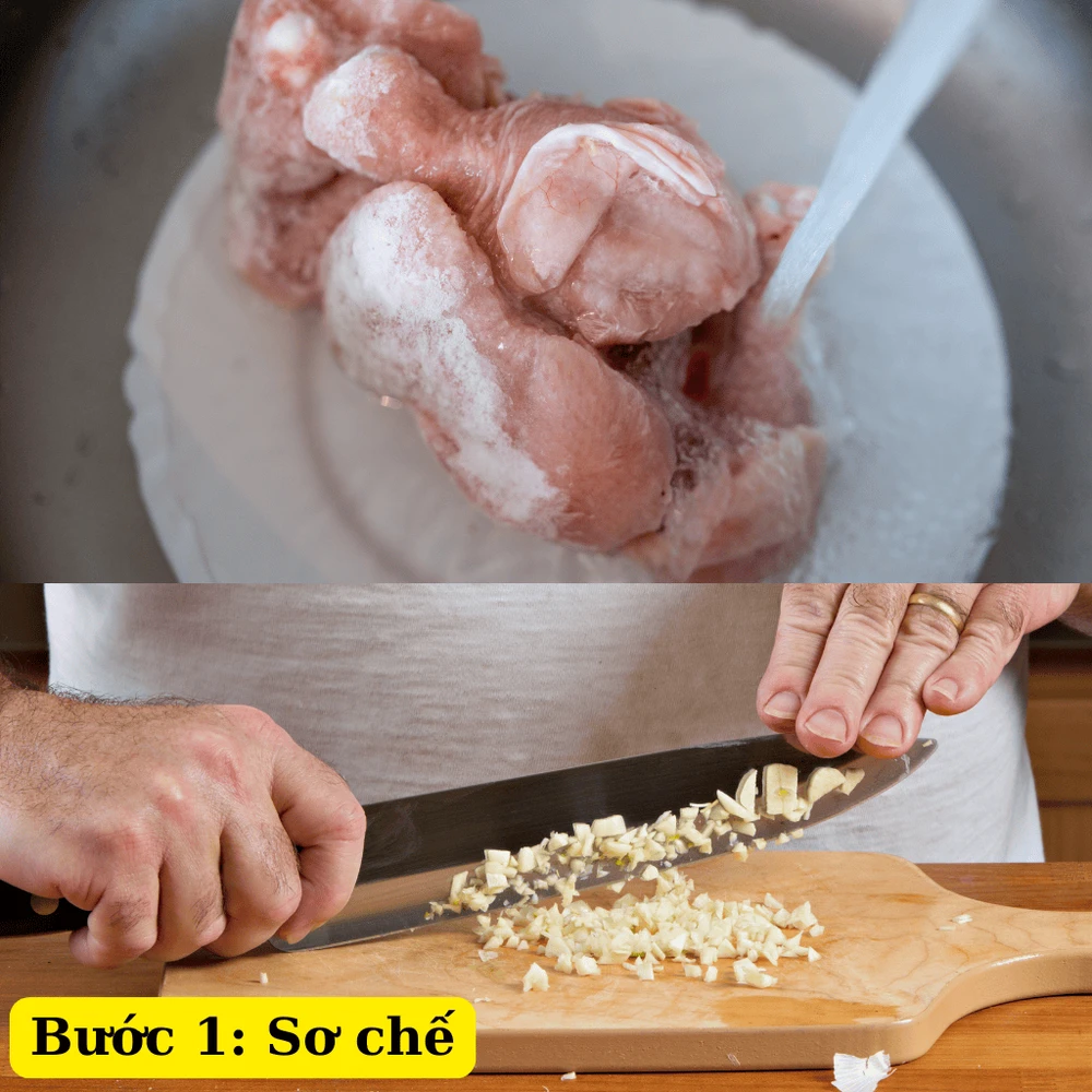 Sơ chế thịt gà