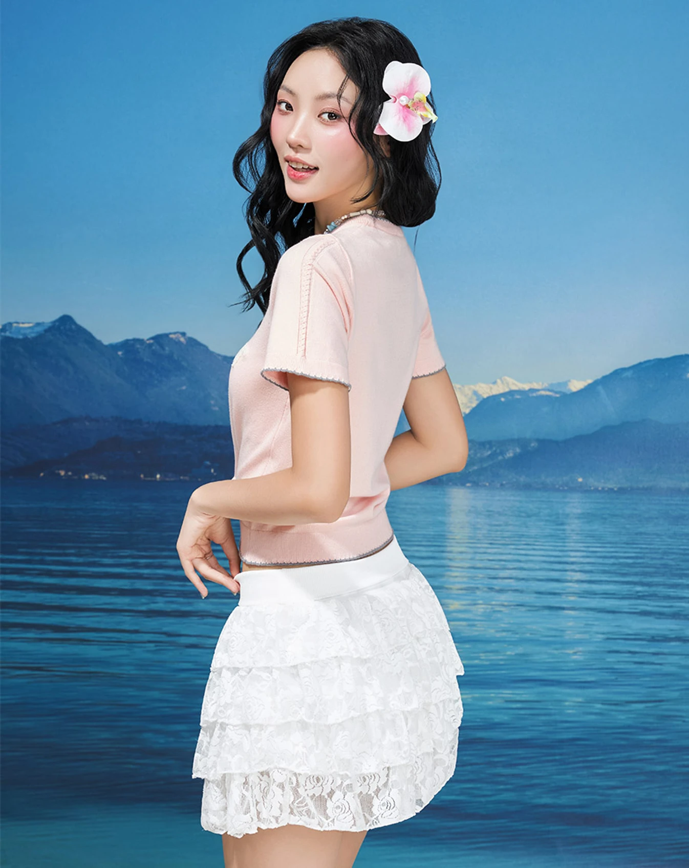 Áo dệt kim thêu chữ - Image 3