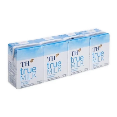 Lốc 4 hộp sữa tươi tiệt trùng TH True Milk vị socola 110ml