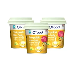 Combo 3 ly bánh gạo Hàn quốc vị phô mai cay O'food 105g