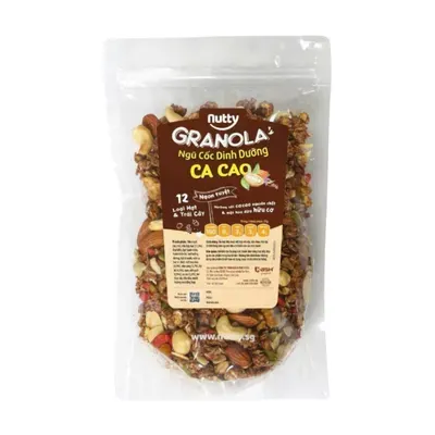 Granola ngũ cốc dinh dưỡng cacao Nutty gói 150g