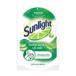 Nước rửa chén thiên nhiên muối khoáng & lô hội Sunlight túi 720g (1 Túi)