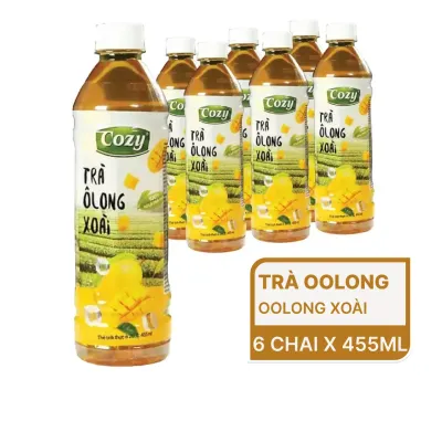 Lốc 6 chai trà oolong xoài Cozy 455ml