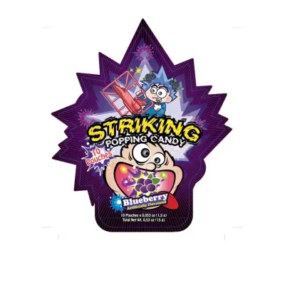 Kẹo nổ hương việt quất Striking gói 15g