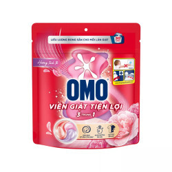 Viên giặt 3 trong 1 hương tinh tế Omo túi 315g (1 Túi)