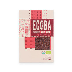 Gạo lứt hữu cơ huyết rồng Ecoba hộp 1kg
