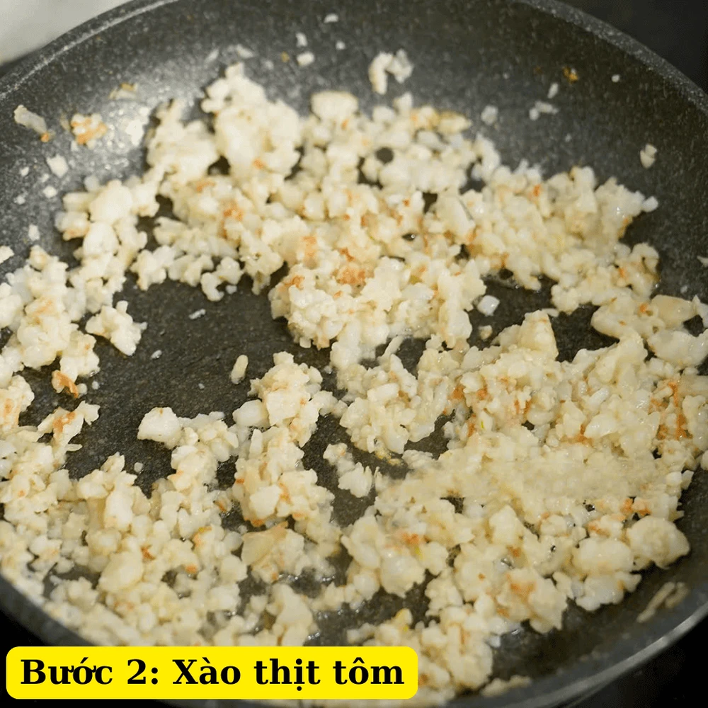 Xào thịt tôm