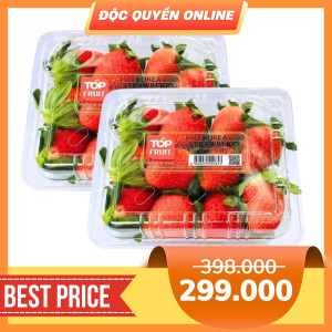 Combo dâu tây Hàn Quốc hộp 250g (2 Hộp)