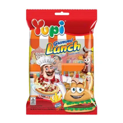 Kẹo dẻo Gummy Lunch Yupi gói 65g