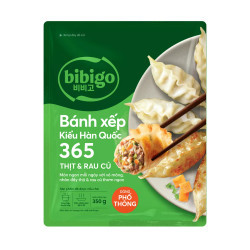 Bánh xếp kiểu Hàn Quốc 365 thịt và rau củ Bibigo gói 350g (1 Gói)
