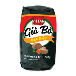 Giò bò đặc biệt Vissan gói 500g (1 Gói)