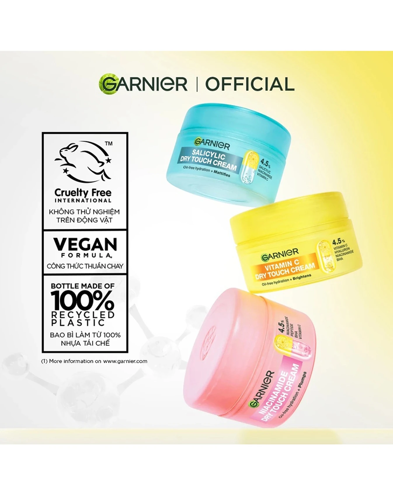 Kem Dưỡng Ẩm Garnier Kết Cấu Mochi Kiềm Dầu 8H 30ml KDD020 - Image 3