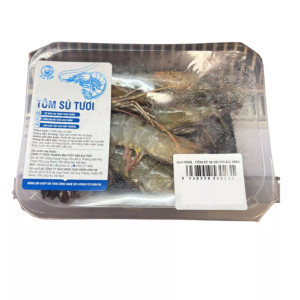 Tôm sú quảng canh 20-25con/kg Alo Fish vỉ 200g (1 vỉ)