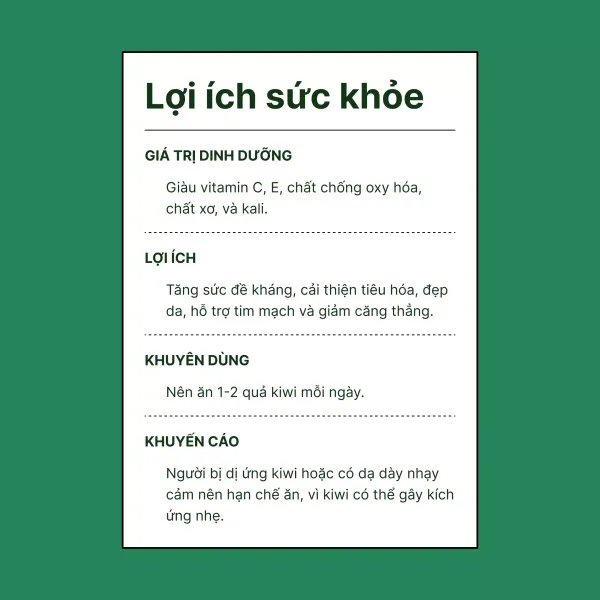 Hộp kiwi xanh Zespri 4 quả