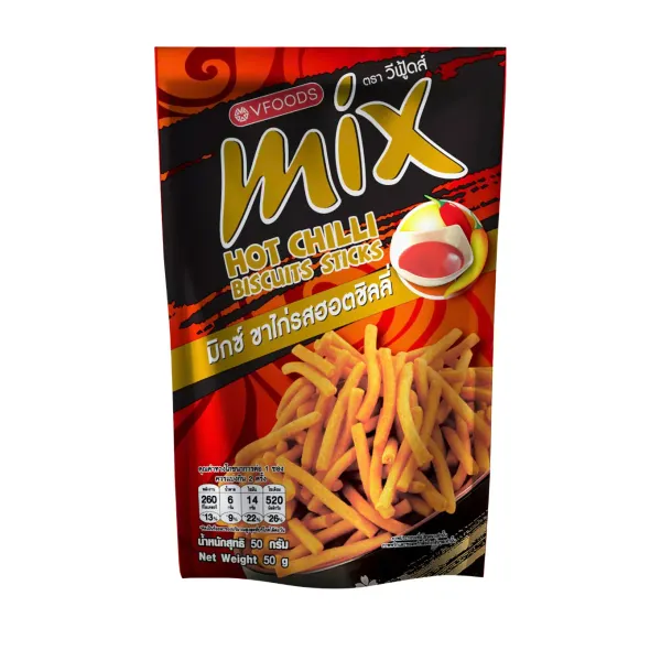 Bánh que vị ớt cay Mix gói 50g