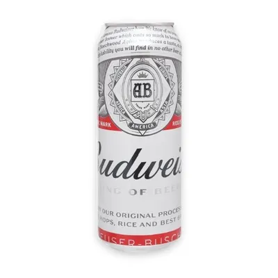 Bia 5% Budweiser lon 500ml