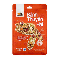 Bánh thuyền hạt Oh Smile Nuts gói 100g (1 Gói)
