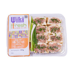 Đậu hũ dồn thịt heo sốt cà Wiki Fresh khay 400g (1 Khay)
