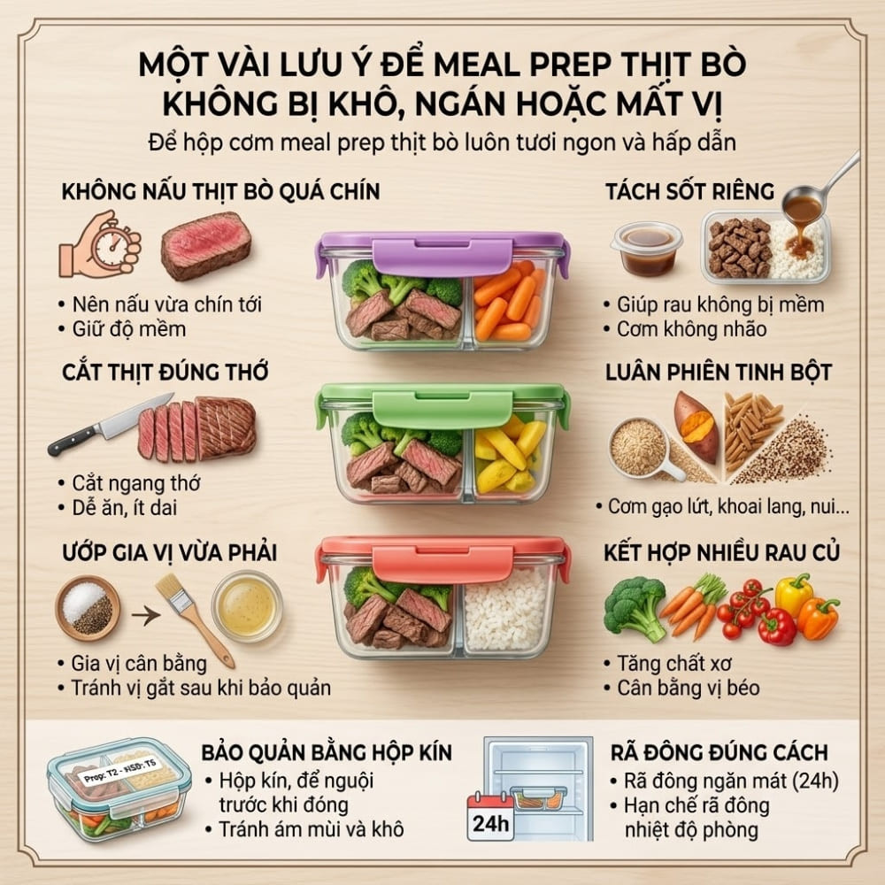 Meal prep thịt bò là gì