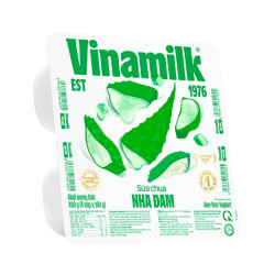 Lốc sữa chua ăn nha đam Vinamilk hộp 100g (4 Hộp)