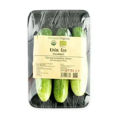 Dưa leo hữu cơ Vinamit vỉ 300g