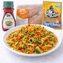 Món ăn ngày Tết: Khô gà lá chanh nhà làm