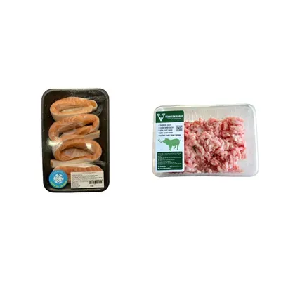 Combo Lườn cá hồi Nauy cao cấp vỉ 300g (1 Vỉ) + Nạc heo xay Vĩnh Tân Foods khay 300g