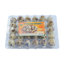 Trứng cút 10-12g Gia Phát hộp 30 quả (1 Hộp)