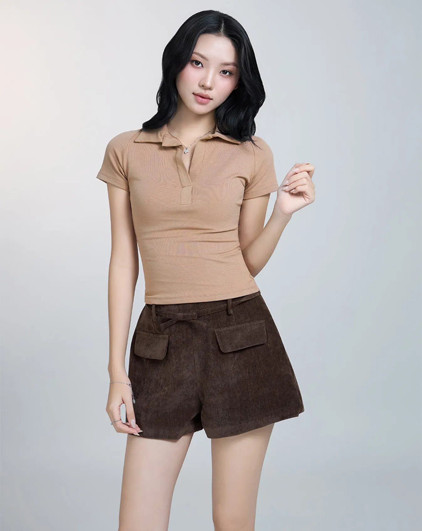 Áo thun cổ polo form ôm - Image 3