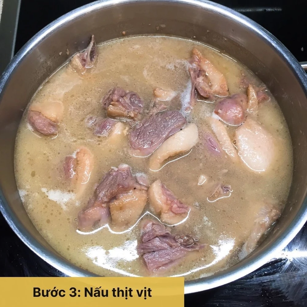 Nấu thịt vịt