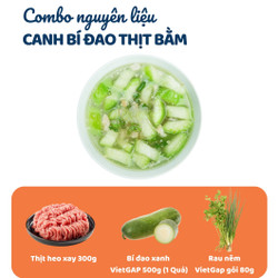 Combo canh Bí đao thịt bằm