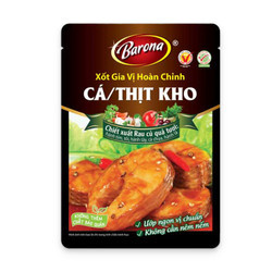 Xốt gia vị hoàn chỉnh cá/thịt kho Barona gói 80g