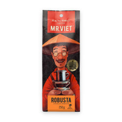 Cà phê rang xay Robusta Mr. Viet túi 250g