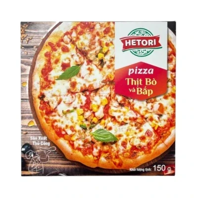 Pizza thịt bò và bắp Hetori 150g