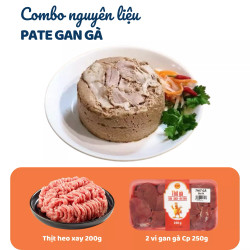 Combo 2 khay gan gà 250g và thịt heo xay 200g