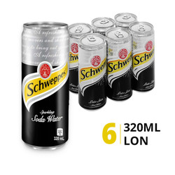 Lốc nước soda Schweppes 320ml (6 Lon)