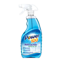 Nước lau kính hương bạc hà Power100 chai 500ml (1 Chai)