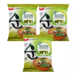 Combo 3 gói mì chay Soon Veggie Ramyun Nongshim gói 112g (3 Gói)