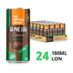 Thùng cà phê sữa espresso The Coffee House 180ml (24 Lon)