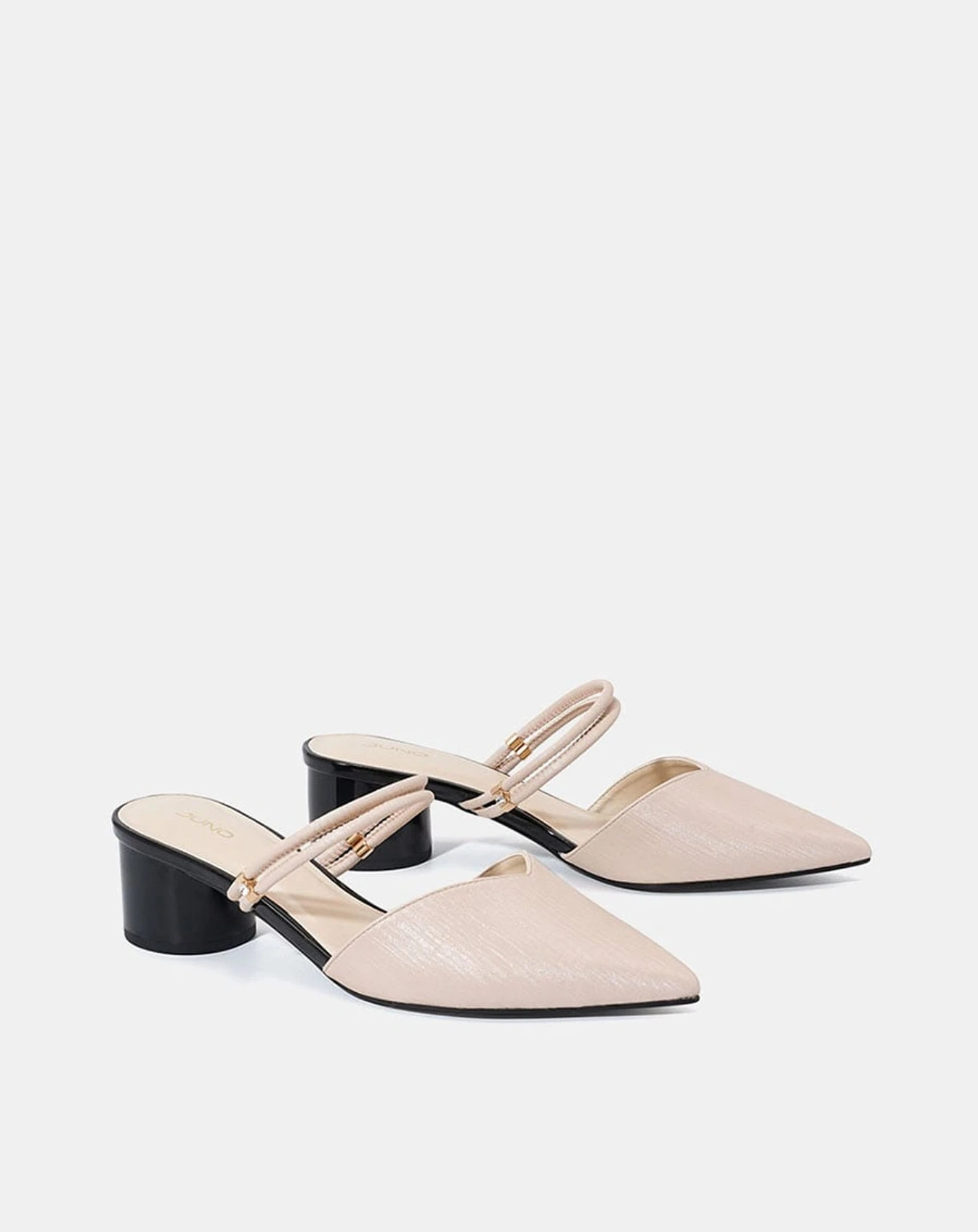 Giày Mules Mũi Nhọn Gót Trụ - Image 6